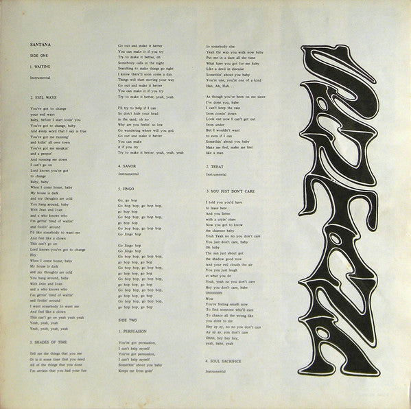 Santana = サンタナ* - Santana = サンタナ (LP, Album)