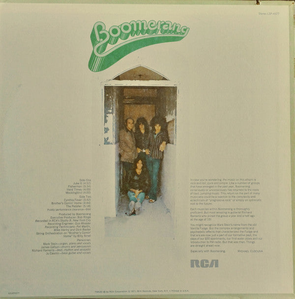 Boomerang (8) Featuring Mark Stein - Boomerang (LP, Album)