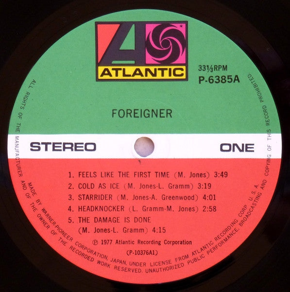 Foreigner - Foreigner (LP, Album, RE)