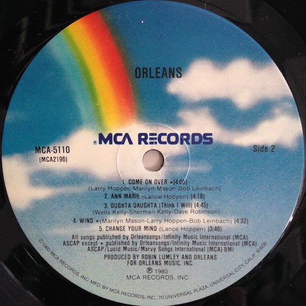 Orleans - Orleans (LP, Album, Pin)