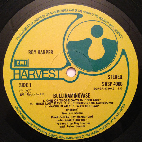Roy Harper - Bullinamingvase (LP, Album)