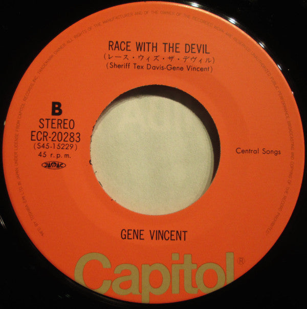 Gene Vincent - ビー・バップ・ア・ルーラ = Be-Bop-A-Lula(7", Single, RE)