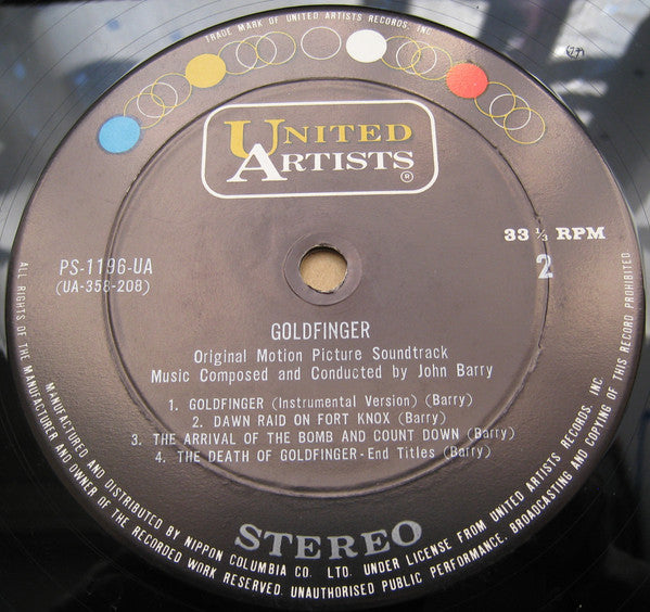 John Barry - Goldfinger (Original Motion Picture Score) (LP, Album)