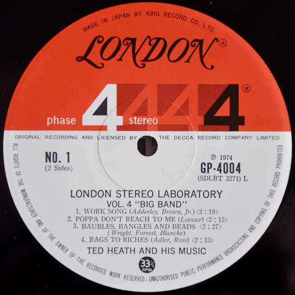 Ted Heath - London Stereo Laboratory Vol.4 Big Band (LP, Album)