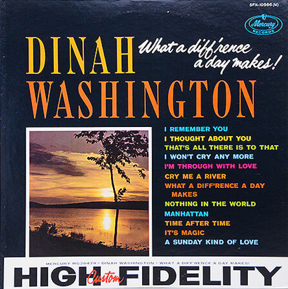 Dinah Washington - What A Diff'rence A Day Makes!(LP, Album, Mono, RE)