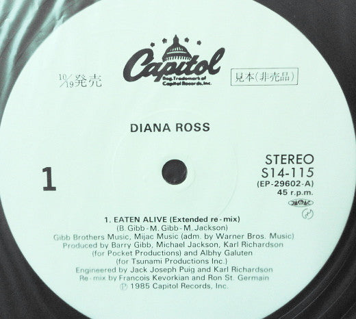 Diana Ross - Eaten Alive (12"", Promo)