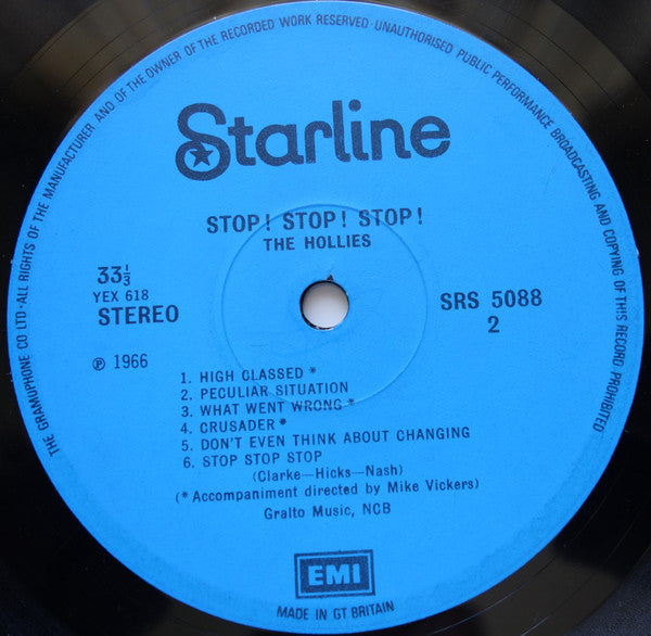 The Hollies - Stop! Stop! Stop! (LP, Album, RE)