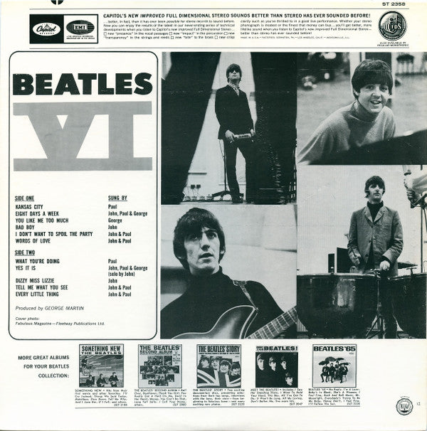 The Beatles - Beatles VI (LP, Album, RE, Win)