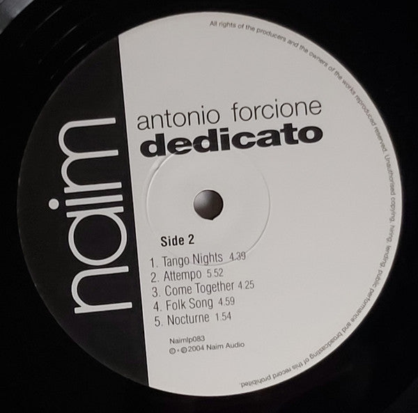 Antonio Forcione - Dedicato (LP, RM, 180)