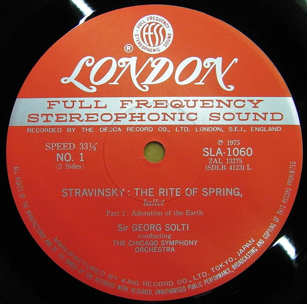 Igor Stravinsky - Le Sacre Du Printemps / The Rise Of Spring(LP, Al...
