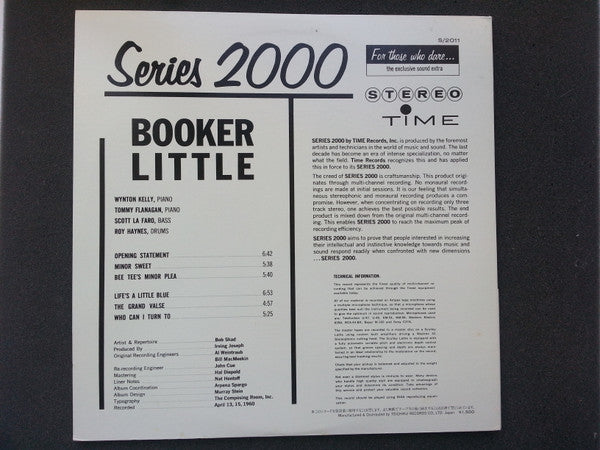 Booker Little - Booker Little (LP, Album, RE, Gat)