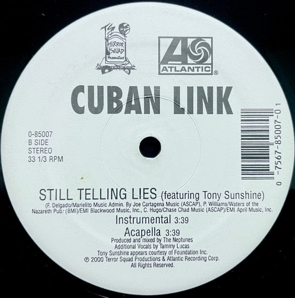 Cuban Link - Still Telling Lies (12"")