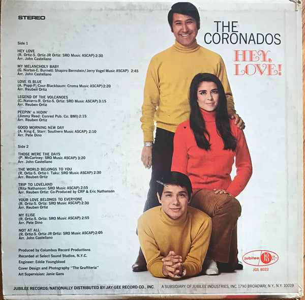 The Coronados - Hey, Love (LP, Album)