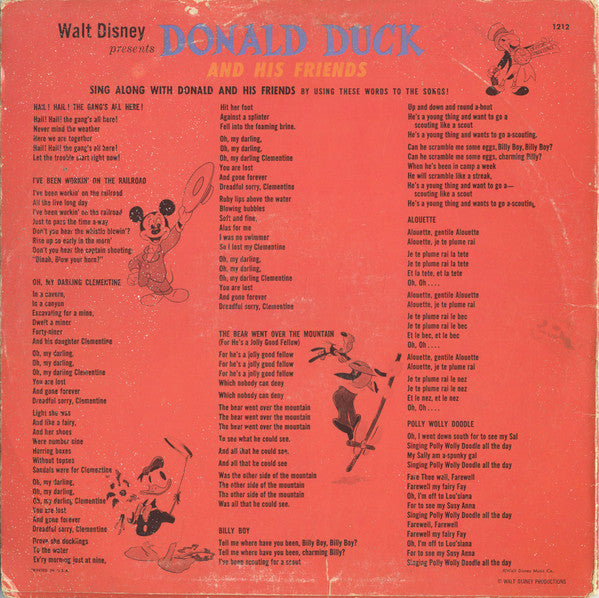 Unknown Artist - Walt Disney Presents Donald Duck And His Friends (LP)