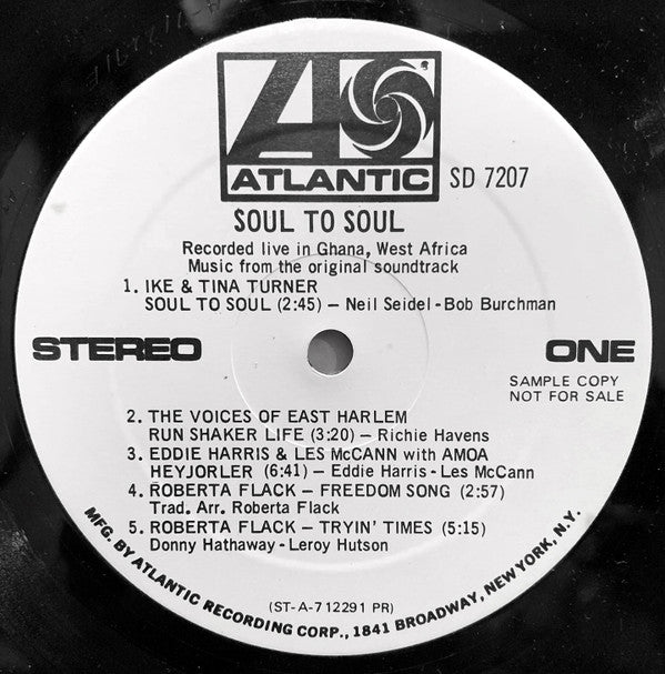 Various - Soul To Soul (Music From The Original Soundtrack - Record...