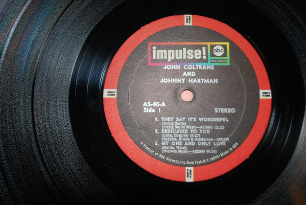 John Coltrane - John Coltrane And Johnny Hartman(LP, Album, Gat)