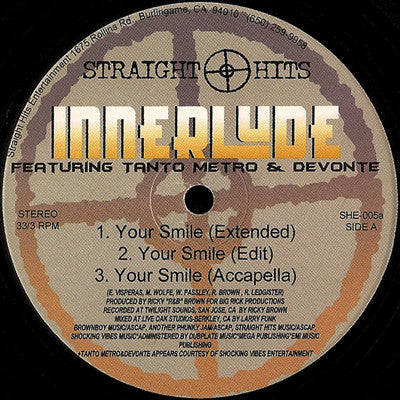 Innerlude - Your Smile / Do You Wanna Dance (12"", Single)