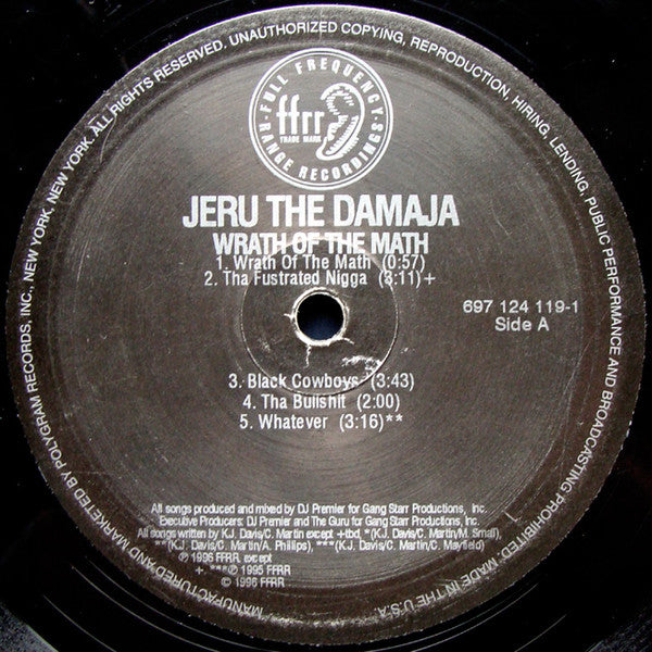 Jeru The Damaja - Wrath Of The Math (2xLP, Album, RE)