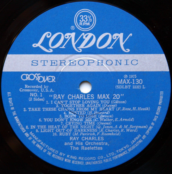 Ray Charles - Max 20 (LP, Comp)