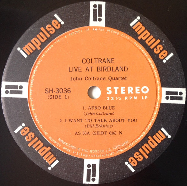 Coltrane* - Live At Birdland (LP, Album)