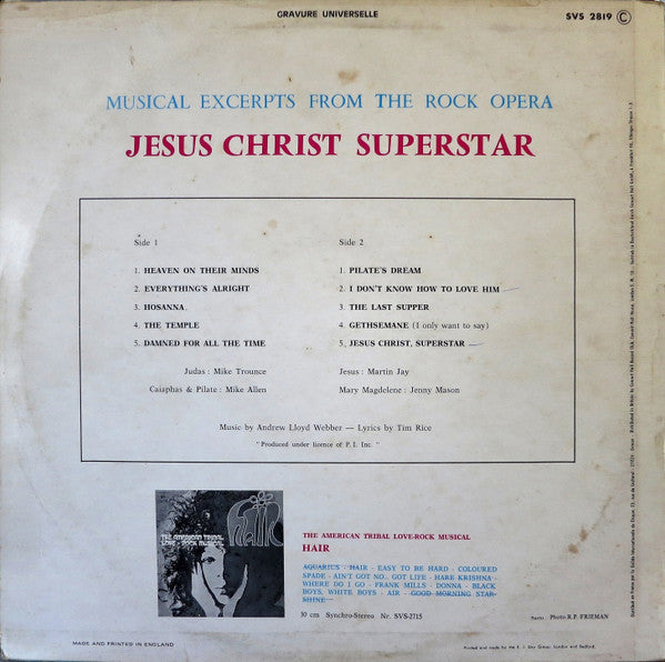 Various - Jesus Christ Superstar (LP, Album)