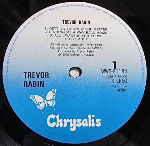 Trevor Rabin - Trevor Rabin (LP, Album)