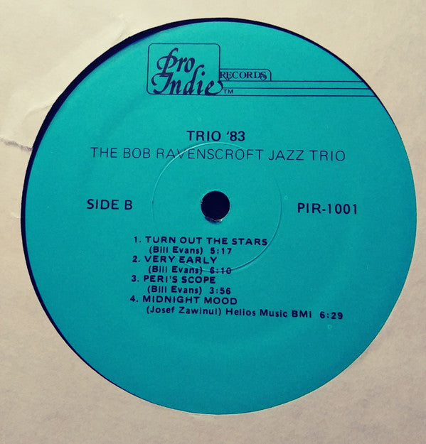 The Bob Ravenscroft Jazz Trio - Trio '83 (LP, Album)