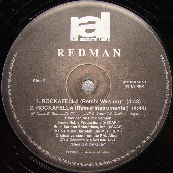 Redman - Rockafella (12"", RE)