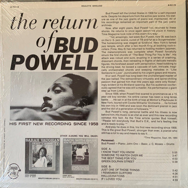 Bud Powell - The Return Of Bud Powell (LP)