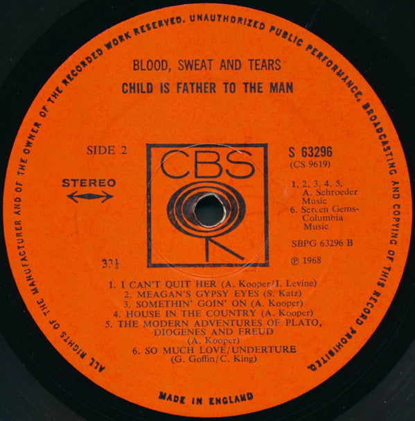 Blood, Sweat And Tears - Child Is Father To The Man (LP, Album)