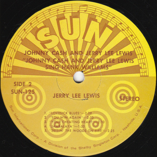 Johnny Cash - Johnny Cash & Jerry Lee Lewis Sing Hank Williams(LP, ...