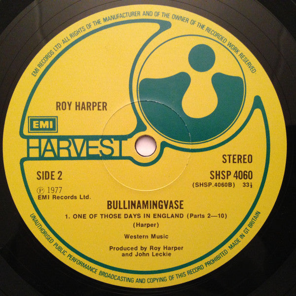 Roy Harper - Bullinamingvase (LP, Album)