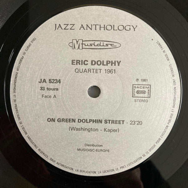 Eric Dolphy - Quartet 1961 (LP, RE)