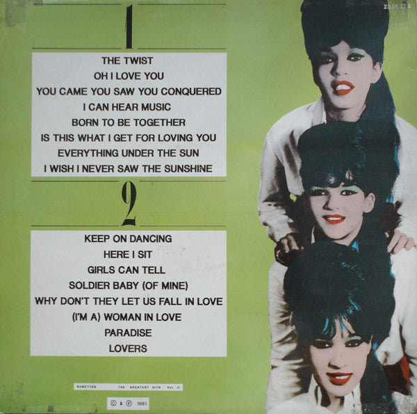 Ronettes* - The Greatest Hits - Volume II (LP, Comp, Unofficial)