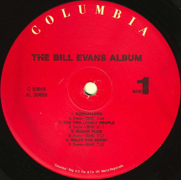 Bill Evans - The Bill Evans Album (LP, Album, RE)
