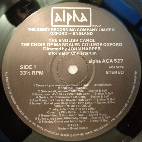 Magdalen College Choir Oxford - The English Carol(LP)