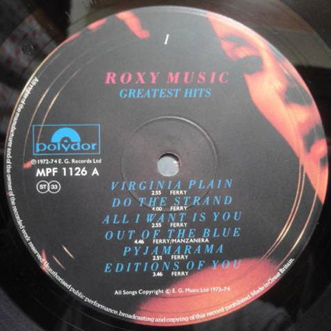 Roxy Music - Greatest Hits (LP, Comp)
