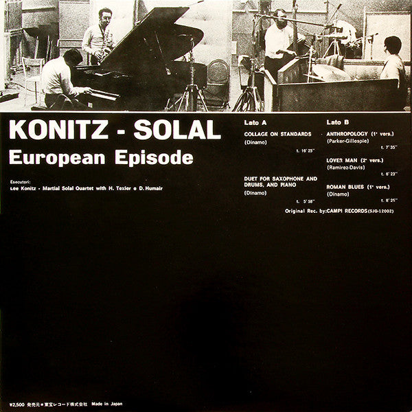 Konitz* - Solal* - European Episode (LP, Album, Gat)