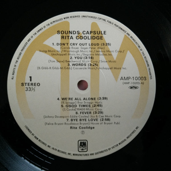 Rita Coolidge - Rita Coolidge - Sounds Capsule (LP, Comp)