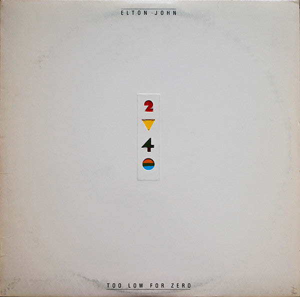 Elton John - Too Low For Zero (LP, Album, Jac)