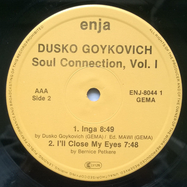 Dusko Goykovich - Soul Connection, Vol. I (LP, Album, Ltd)