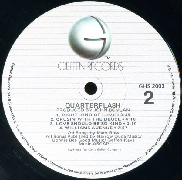 Quarterflash - Quarterflash (LP, Album)