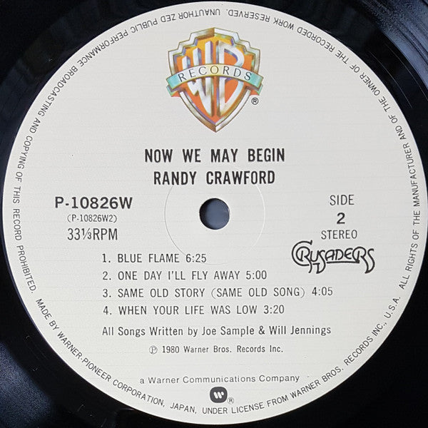 Randy Crawford - Now We May Begin (LP, Album)