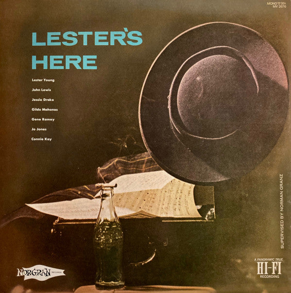 Lester Young And His Orchestra - Lester's Here (LP, Comp, Mono, RE)