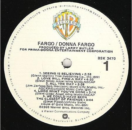 Donna Fargo - Fargo (LP, Album)