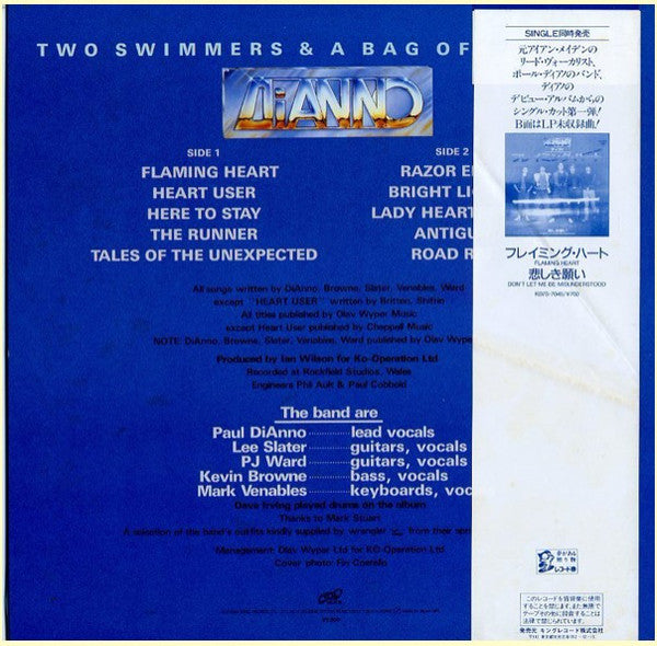 Dianno - Two Swimmers & A Bag Of Jockies (LP, Album)