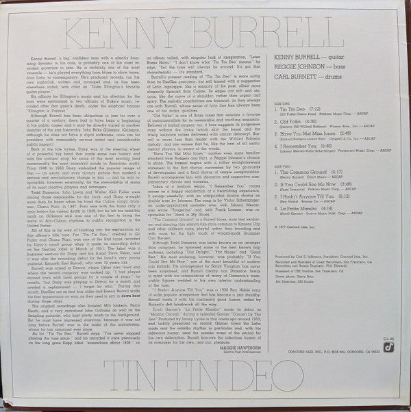 Kenny Burrell - Tin Tin Deo (LP, Album)