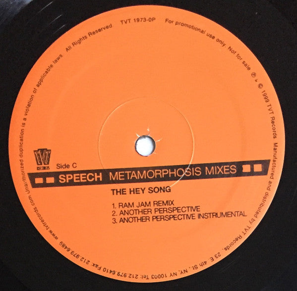 Speech - Metamorphosis Mixes (3x12"", Promo)