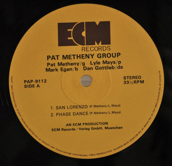 Pat Metheny Group - Pat Metheny Group (LP, Album)