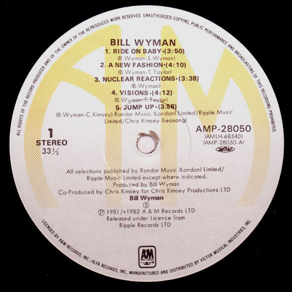 Bill Wyman - Bill Wyman (LP, Album)